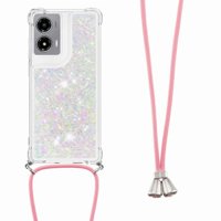 Funda Foxdock Para Motorola Moto G Stylus 5G 2024 Con Cuerda Ajustable, Brillo Líquido, Protección Antigolpes Y Lente – Ideal Para Regalo