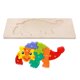 thumbnail image 4 of Rompecabezas De Madera Para Ni?os Rompecabezas De Dinosaurios De Madera Para Ni?os Peque?os Ankylosaurus Preescolar, 4 of 5