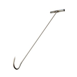 Magideal - Gancho Para Carne, Ganchos De Elevación Versátiles, Cubierta De Drenaje, Gancho De Herramienta Rígida, Herramienta Elevadora De Cubierta De Pozo, Herr 80Cm