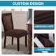 thumbnail image 5 of fundas elásticas de licra para asiento de silla de comedor, fundas de cojín para sillas de cocina, extraíbles y lavables. $Fundas para sillas de comedor., 5 of 8