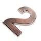 thumbnail image 2 of Se?al De Número De Puerta Autoadhesiva De Plástico De Cobre Número De Dígito Numérico Pegajoso 2, 2 of 5