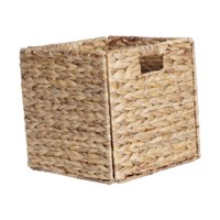 Bothyi - Cesta De Almacenamiento Plegable De Jacinto, Organizador De Almacenamiento Para Dormitorio, Mesa De Escritorio, 30 Cm X 30 Cm X 30 Cm