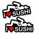 thumbnail image 1 of Pegatina NTICKER 6 cm I Love Sushi - Pack de 2, 1 of 1