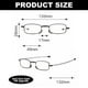thumbnail image 2 of Gafas de lectura, 2 pares, color negro y bronce, unisex, compactas, plegables, con estuche incluido., 2 of 6