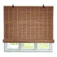 Homebrandt - Cortina Bambú Persiana Bicolor 120X150 Roller Con Diseños