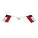 thumbnail image 2 of 1 Bandera De Chile Auto Fiestas Patrias Banderin Doble, 2 of 3