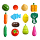 thumbnail image 2 of Set de frutas y verduras de madera didáctico 17 piezas #1, 2 of 3