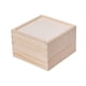 thumbnail image 3 of Caja De Almacenamiento De Madera, Caja Rústica Para Dulces De Boda, Pasatiempos Artísticos, Tarjetas Para Amantes De Bricolaje, 12x12x8cm, 3 of 5