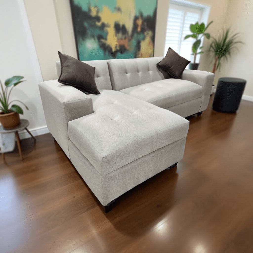 Muebles New - Seccional Milan Izquierdo Beige Lino