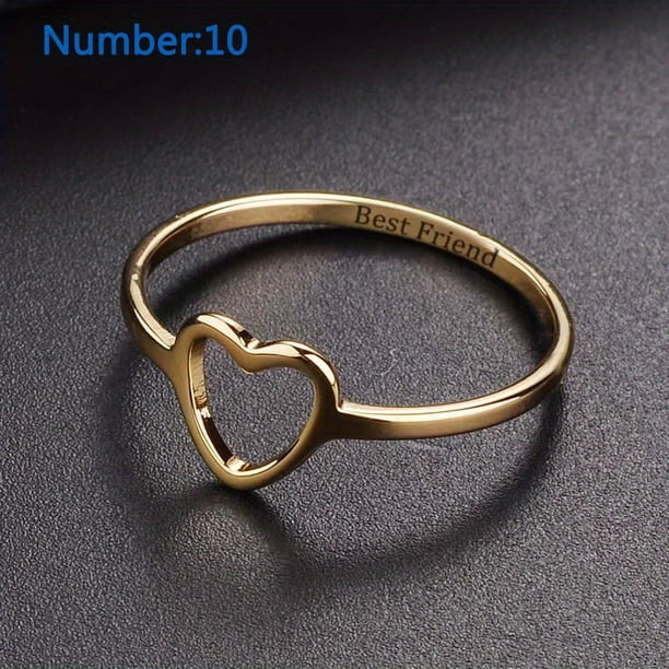 1pc Heart Ring for Men - Trendy and Stylish Hollow Out Design for Daily Wear and Gift Giving - Perfect Birthday or Holiday Gift for Boyfriends