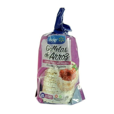 Galletas De Arroz Con Estevia Y Sucralosa 110 G Lider