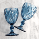 thumbnail image 2 of Set de 6 Copas Labradas de Vidrio 300ml Azul, 2 of 3