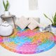 thumbnail image 1 of Tapiz RAJRANG Mandala de Algodón Redondo 183 cm Ombre, 1 of 6