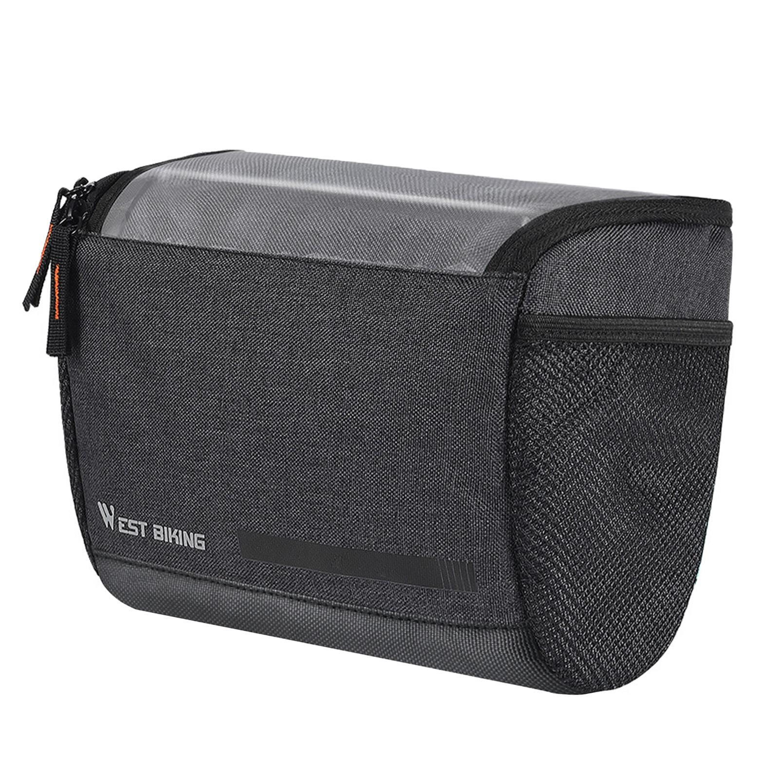 Ioensy - Ciclismo Bolsas Bicicleta Manillar Bolsa Tubo Delantero Alforja Cesta Al Aire Libre