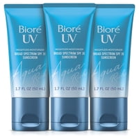 Protector Solar Bioré Uv Aqua Rich Spf 30 Pa+++, 50 Ml, Paquete De 3