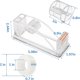 thumbnail image 2 of Dispensador de cinta acrílico JEFURE Dispenser6292, pack de 2, para cinta de 1 in, 2 of 3