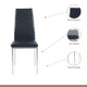 thumbnail image 4 of Comedor Mesa Eames 100cm redonda vidrio + 4 Sillas Dining Liana Acolchadas - Negras, 4 of 8