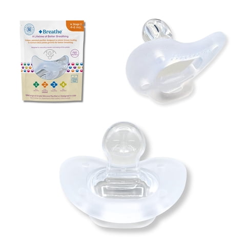 Chupete Oralwise Breathe Baby Sin Bpa Y Sin Látex, Paquete De 2