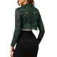thumbnail image 3 of INSPIRE CHIC Bolero Abierto de Encaje Floral Transparente para Mujer, Cárdigan Corto L Verde, 3 of 7