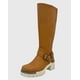 thumbnail image 1 of Bota para mujer Cafe bajo la rodilla correa con hebilla, 1 of 5