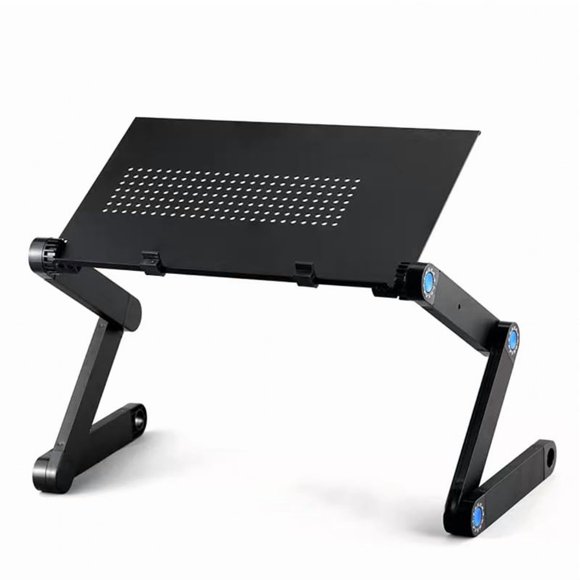 Mesa de Regazo Zippace 48 × 26 cm Negra Ajustable con Refrigeración