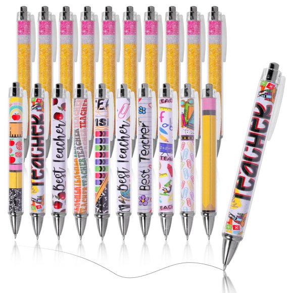 Bolígrafos de gel DeskPluse 20 unidades tinta negra – regalo para docentes