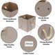 thumbnail image 3 of Cubo de Almacenamiento Simple Houseware Beige 33 cm - Juego de 3, 3 of 7