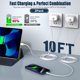 thumbnail image 2 of Cable USB‑C DreemTeam 3 m (2 unidades) – Cargador rápido de 20 W, 2 of 7