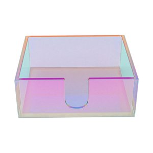 Magideal - Caja De Servilletas Para Centros De Mesa Iridiscentes, Dispensador Creativo, Caja De Almacenamiento, Caja De Pañuelos Acrílicos Para Sala De Estar,