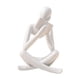 thumbnail image 5 of Estatuilla Estatuilla Humana Figuras Pensador Estatua Para Estante De Escritorio Sala De Estar 8cmx6cmx12cm Blanco, 5 of 5