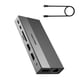 thumbnail image 1 of DIKEQINN Estación de acoplamiento USB‑C 13‑en‑1 4K HDMI 100W, 1 of 9