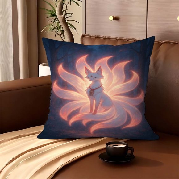 The Nine-Tailed Fox Myth Themed Double-Sided Pillowcase