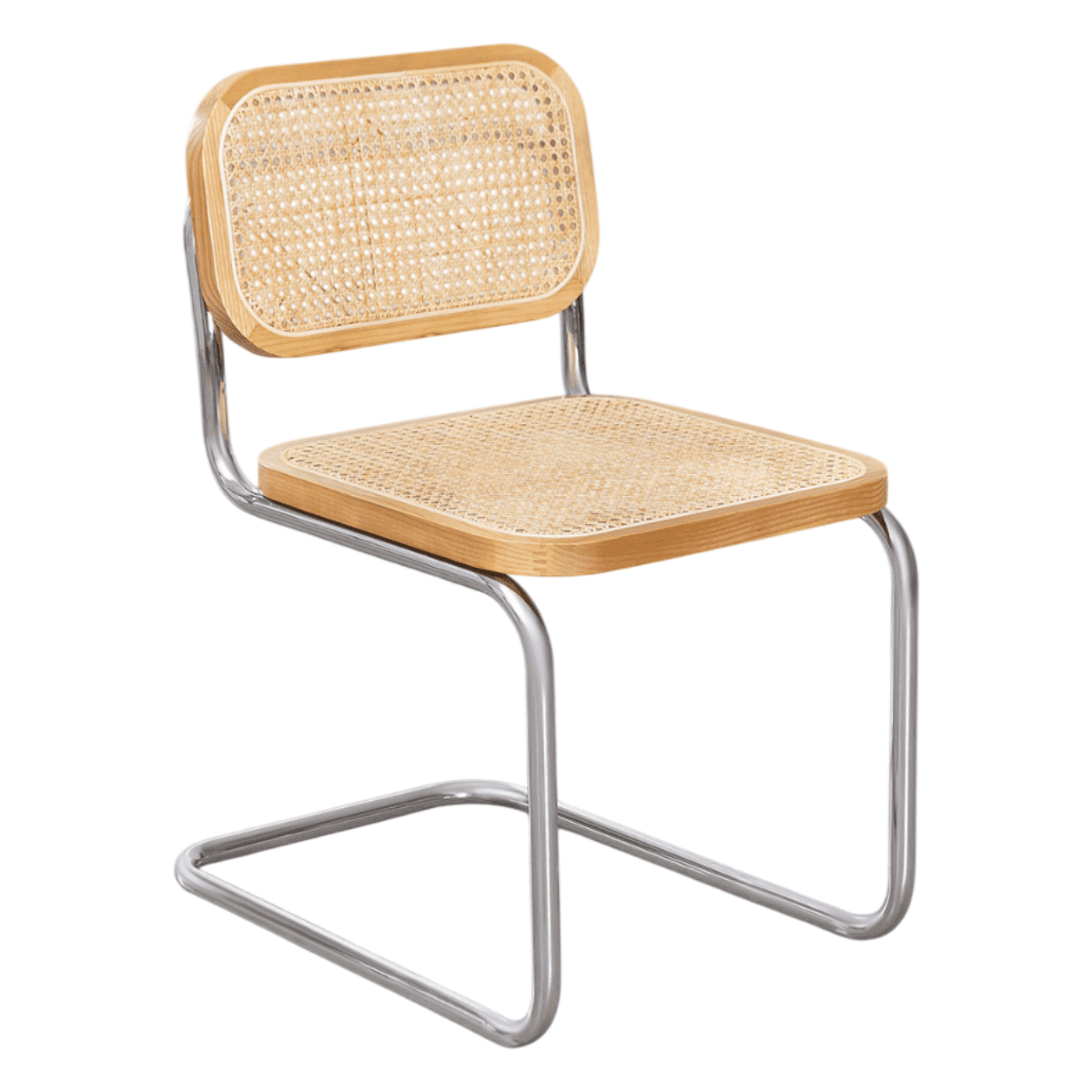 Moboi - Silla Breuer Natural Madera Y Ratán