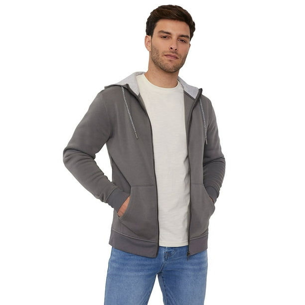 Polerón Hombre Full Zipper Clásico Charco Corona