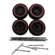 thumbnail image 3 of 4 Piezas Ruedas Y Neumáticos De Coche RC Accesorios De Coche De Aleación RC Para Escala 1/64 DIY Estilo Rojo C, 3 of 5