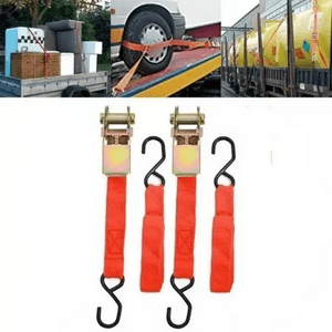 Genérico - Eslingas 2Pcs Correa Enganche Cinta De Amarre Auto Moto Bici