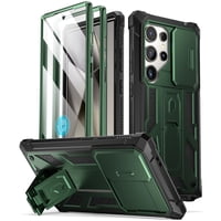 Funda Para Celular Poetic Spartan S24 Ultra 6.8"" Resistente Verde