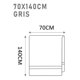 thumbnail image 5 of Toalla De Baño Algodon Diseño Toalla Fina Elegante 70x140cm beige, 5 of 6