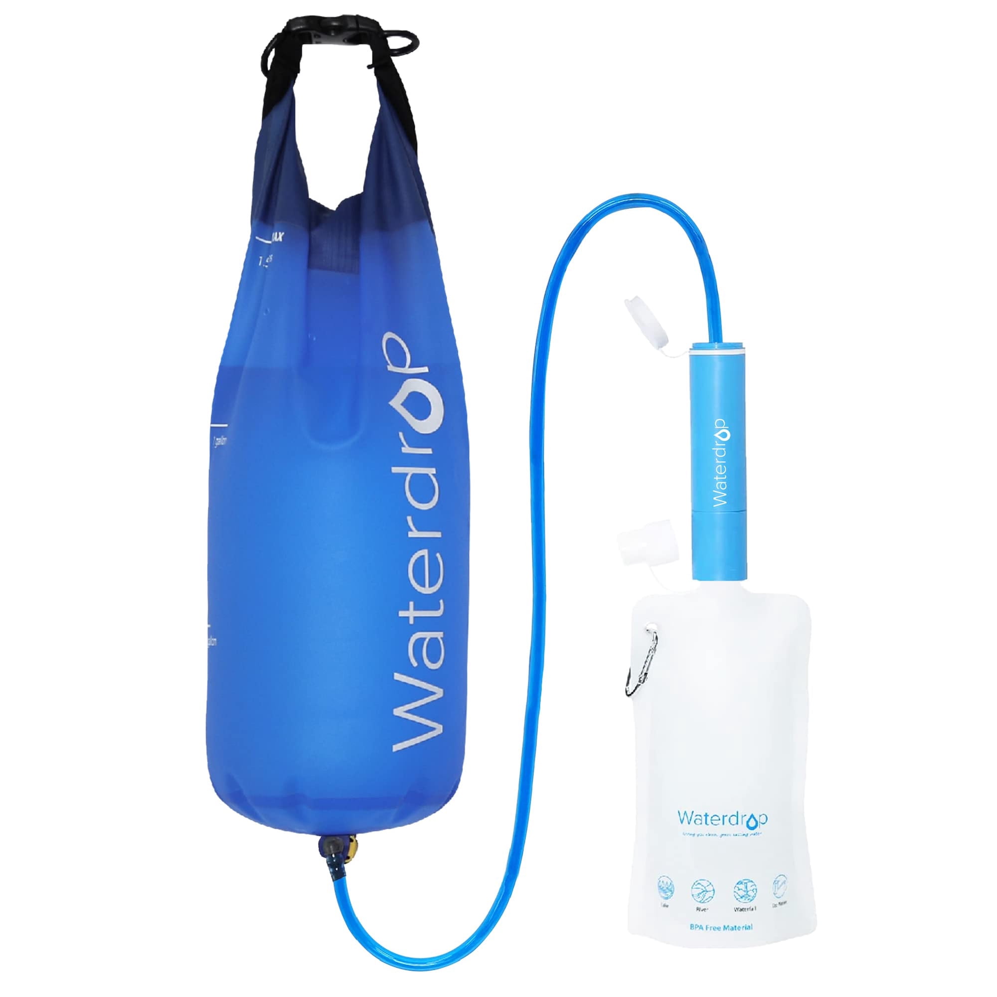 Filtro De Agua Straw Waterdrop Gravity 5 Stage 5300l 0.1μm