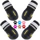 thumbnail image 1 of Zapatos para perros QUMY para perros grandes, botas para perros medianos, negras, talla 6, 1 of 6