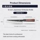 thumbnail image 4 of Cuchillo MITSUMOTO SAKARI 23 cm Acero 9Cr18MoV, 4 of 9