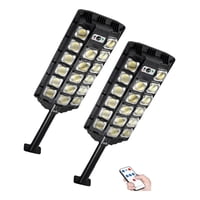 Eoland - Pack X2 Foco Led Solar Proyector Sensor De Movimiento Focos Solares Luz Led 1000 Watts