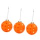 thumbnail image 2 of Juego De 3 Adornos De Pickleball, Soporte Para Llaveros, Carteras, Regalos De Cumplea?os, Llaves, Color Naranja, 2 of 5
