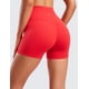 thumbnail image 2 of Shorts CRZ YOGA Butterluxe tiro alto 10 cm rojo mediano, 2 of 5