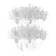 thumbnail image 4 of Ramo De Flores Artificiales 100x Con Gota De Cuentas Acrílicas De Cristal 15cm Blanco, 4 of 6