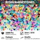 thumbnail image 2 of Kit de strass para manualidades Worthofbest, 32.000 piezas, gemas de 3 mm SS10, 2 of 6