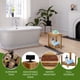 thumbnail image 2 of Estante de ducha de esquina de teca DecoTeak de 2 niveles, impermeable, 2 of 9