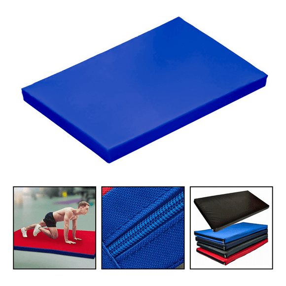 Colchoneta Deportiva Boomfit Ecocuero 120x60x5cm Densidad 80 Azul