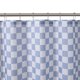 thumbnail image 3 of Cortina de baño Mainstays 72x72 azul cuadros poliéster, 3 of 3