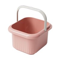 Ioensy - Cubo De Pie De Piso De Piso De Remojo Portátil Para El Pie Para La Limpieza Del Hogar Rosa Rosa